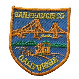 VINTAGE SAN FRANCISCO CALIFORNIA EMBLEM PATCH TOURIST SOUVENIR Embroidered